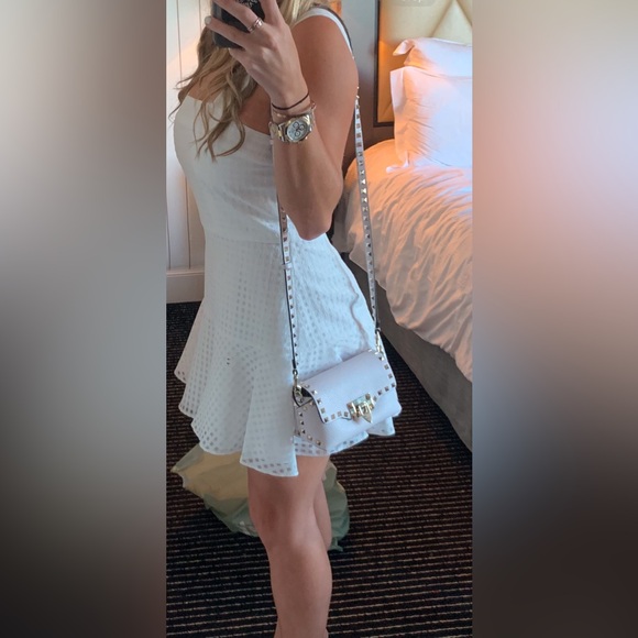 Valentino Garavani white bag with yellow studs in great condition - Picture 12 of 13